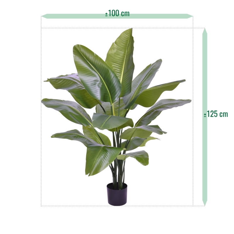 Strelitzia Nicolai XL Palma Artificiale 125cm