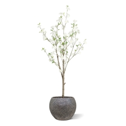 Albero in Fiore Artificiale 150cm Crema