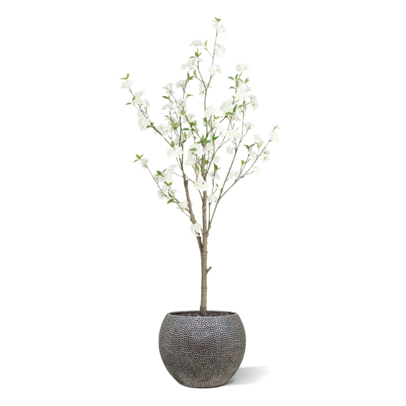 Albero in Fiore Artificiale 150cm Crema