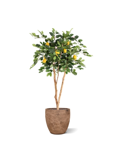 Pianta artificiale di limone 120 cm