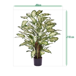 Dieffenbachia Artificiale 110cm Deluxe