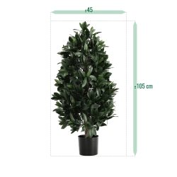 Piramide di Alloro Artificiale 105cm UV Deluxe