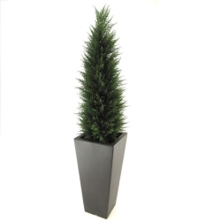 Pianta artificiale di conifera deluxe 120 cm - resistente ai raggi UV