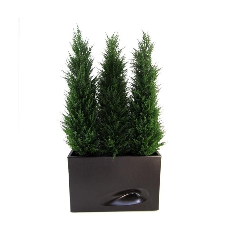 Pianta artificiale di conifera deluxe 120 cm - resistente ai raggi UV