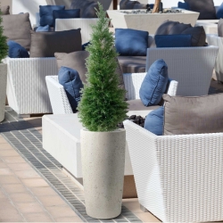 Pianta artificiale di conifera deluxe 120 cm - resistente ai raggi UV