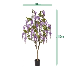 Glicine Artificiale 180cm Lilla