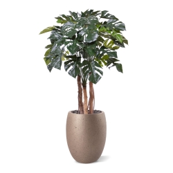 Monstera artificiale pianta Deluxe 120cm su tronco