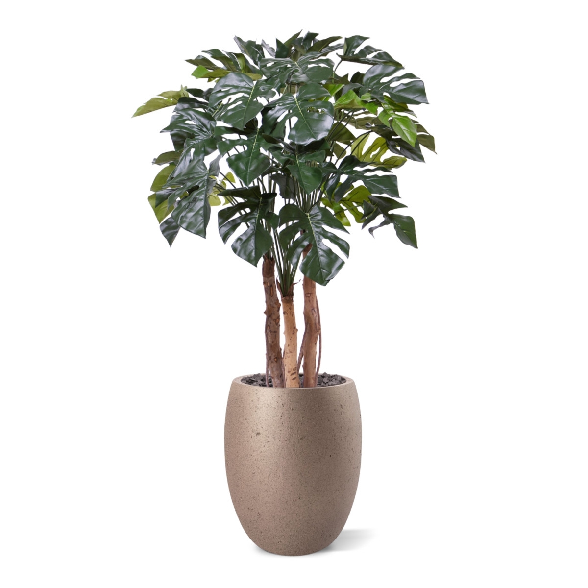 Monstera artificiale pianta Deluxe 120cm su tronco