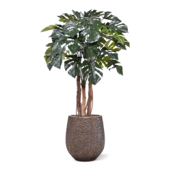 Monstera artificiale pianta Deluxe 120cm su tronco