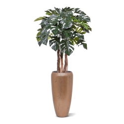 Monstera artificiale pianta Deluxe 120cm su tronco