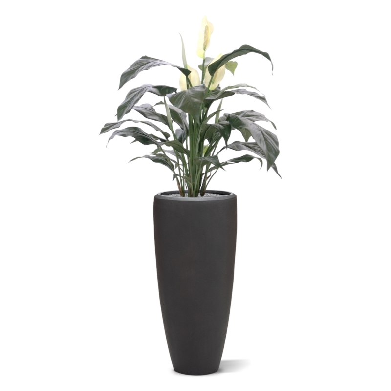 Spathiphyllum deluxe pianta artificiale 80 cm