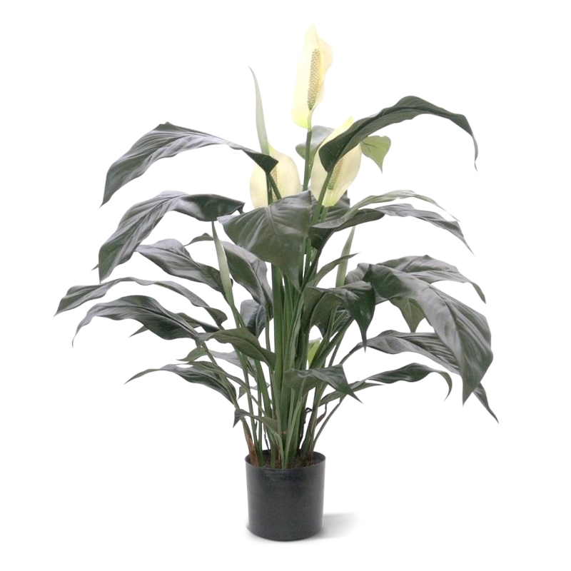 Spathiphyllum deluxe pianta artificiale 80 cm
