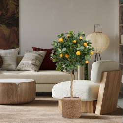 Albero arancione su tronco 120 cm
