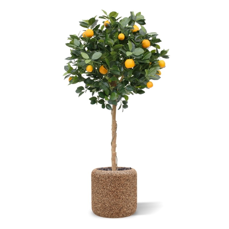 Albero arancione su tronco 120 cm
