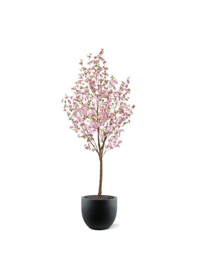 Grande Albero in Fiore Artificiale 260cm Rosa