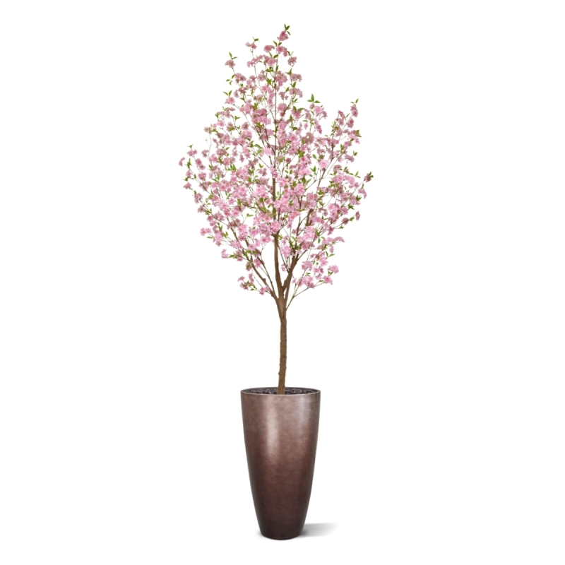 Grande Albero in Fiore Artificiale 260cm Rosa