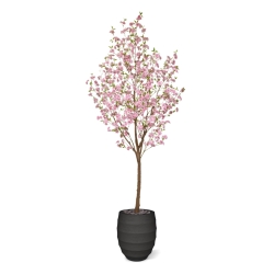 Grande Albero in Fiore Artificiale 260cm Rosa