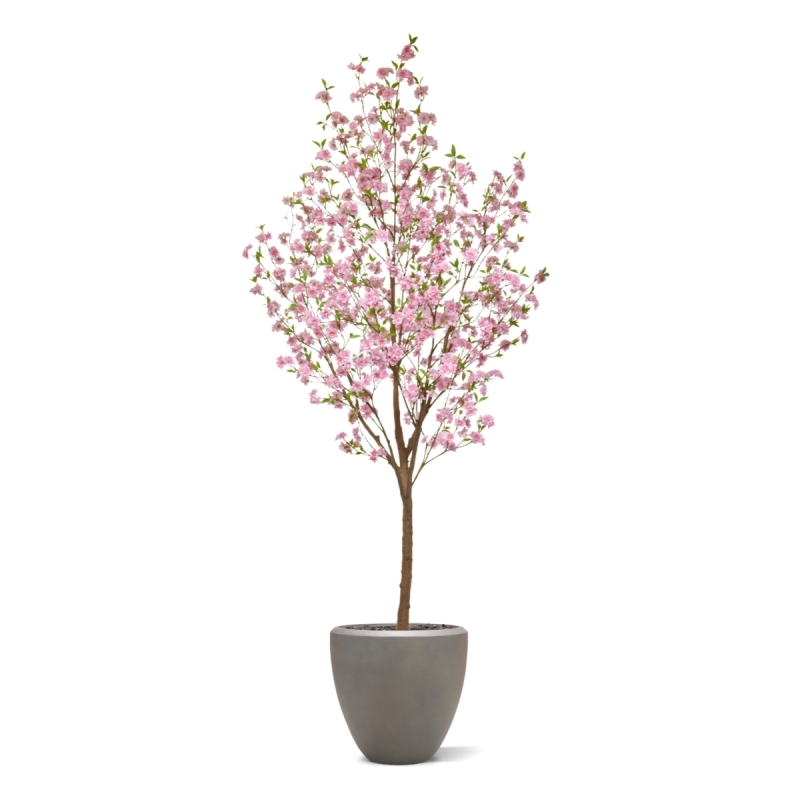 Grande Albero in Fiore Artificiale 260cm Rosa