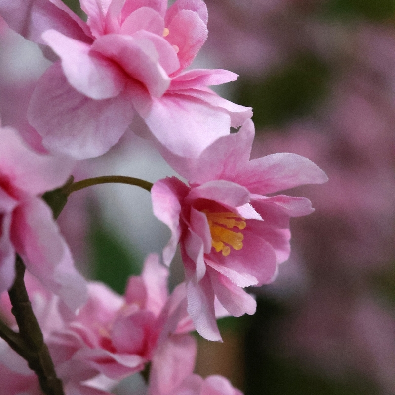Grande Albero in Fiore Artificiale 260cm Rosa
