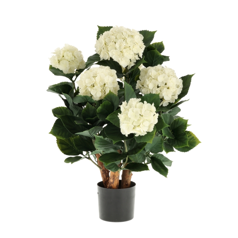 Ortensia Artificiale UV Deluxe 65cm Crema