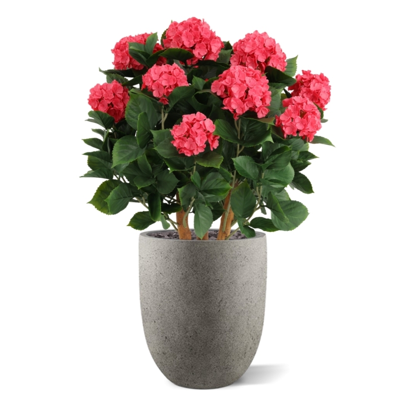 Ortensia Artificiale UV Deluxe 80cm Cerise