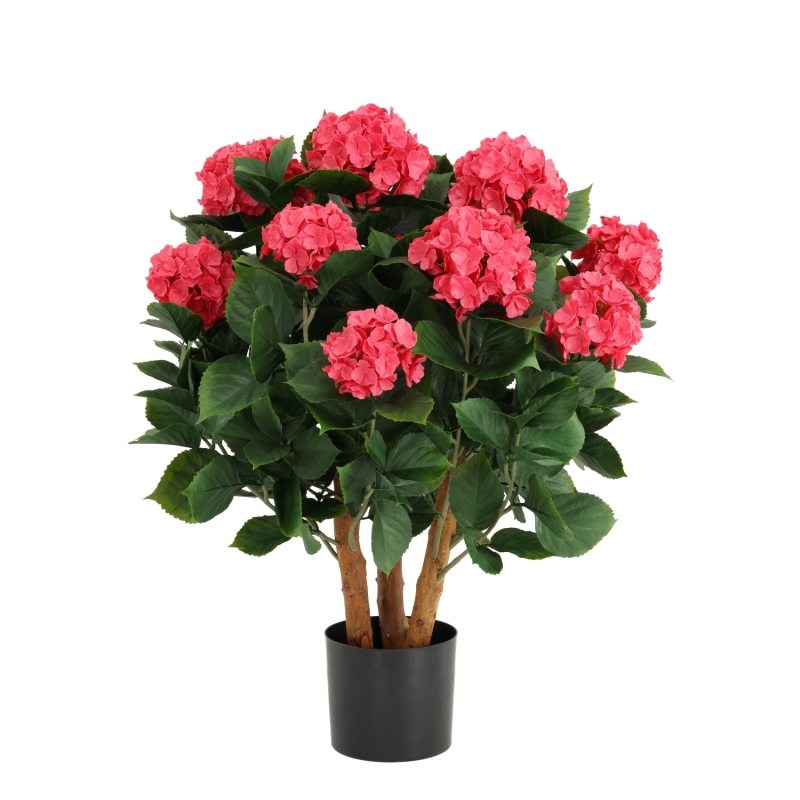 Ortensia Artificiale UV Deluxe 80cm Cerise