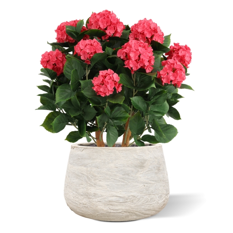 Ortensia Artificiale UV Deluxe 80cm Cerise