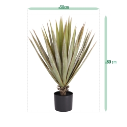 Pianta artificiale Yucca Gloriosa 80 cm in vaso