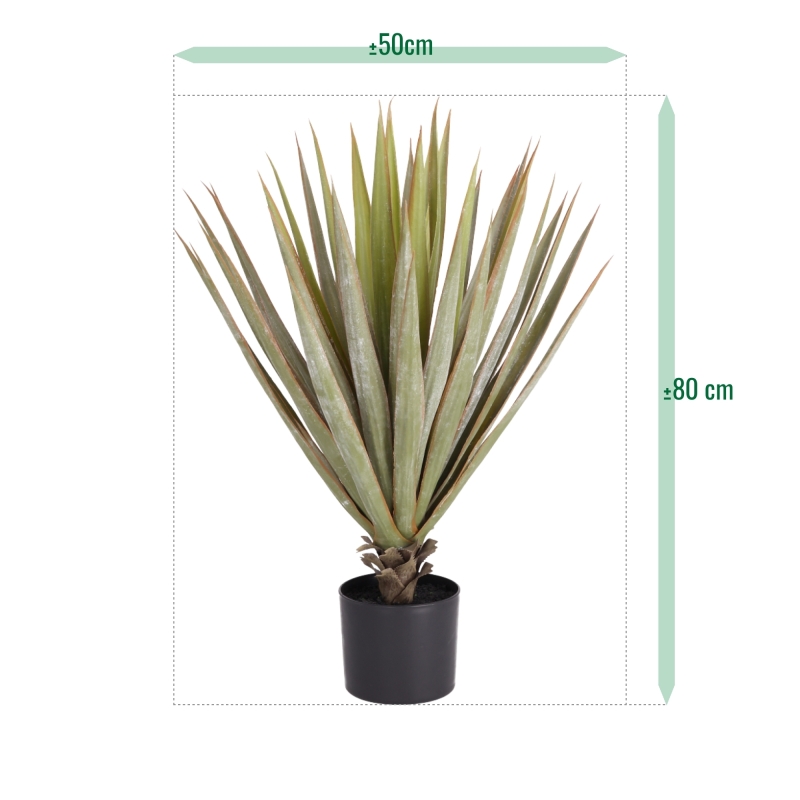 Pianta artificiale Yucca Gloriosa 80 cm in vaso