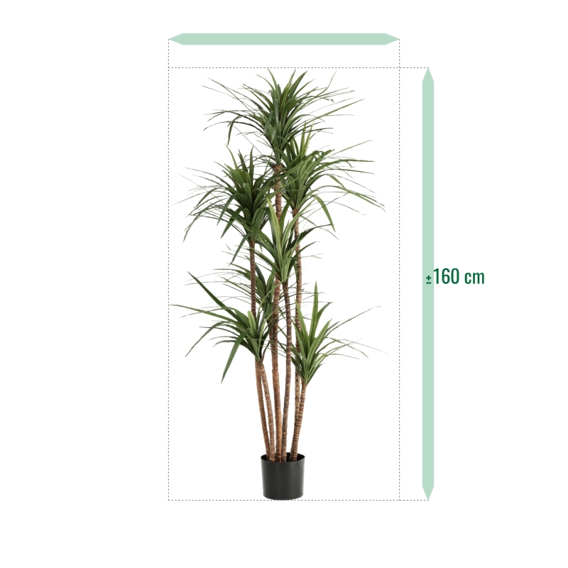 Dracaena Marginata Deluxe Artificiale 160cm