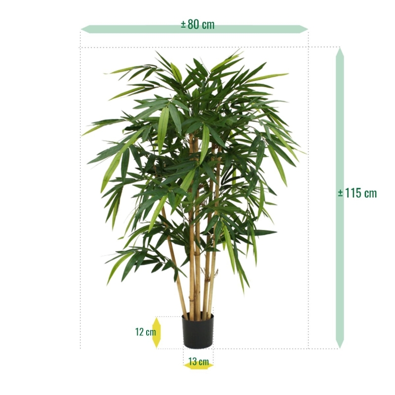 Pianta artificiale di bambù 120 cm