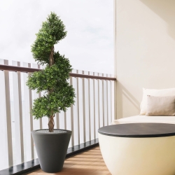 Bosso deluxe pianta artificiale a spirale 140 cm - resistente ai raggi UV