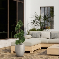 Bosso deluxe pianta artificiale a spirale 140 cm - resistente ai raggi UV