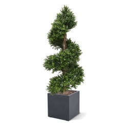 Bosso deluxe pianta artificiale a spirale 140 cm - resistente ai raggi UV