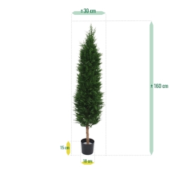 Conifera artificiale deluxe 150 cm - resistente ai raggi UV