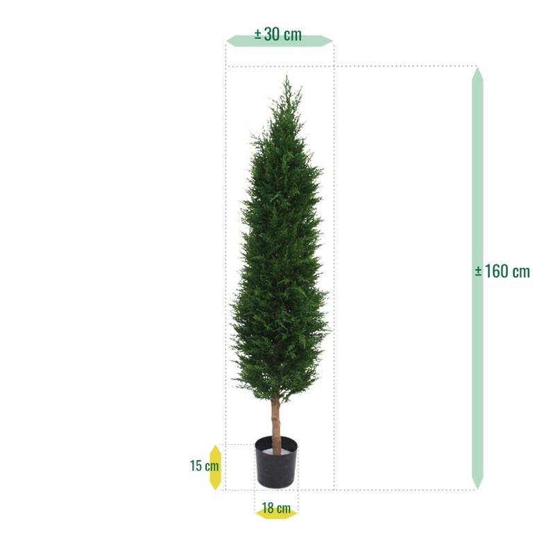 Conifera artificiale deluxe 150 cm - resistente ai raggi UV