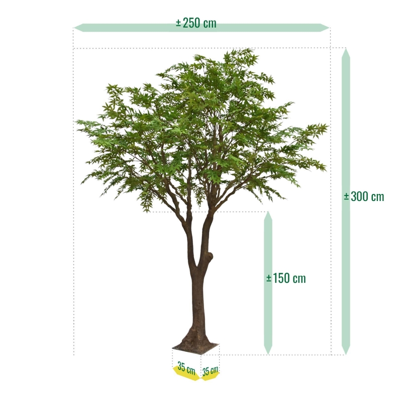 Albero artificiale Acer XL verde 300 cm