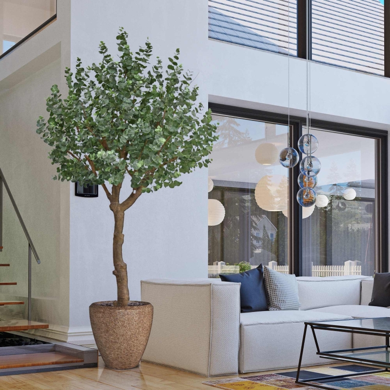 Albero artificiale di eucalipto XL 300 cm
