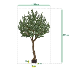 Albero artificiale di eucalipto XL 300 cm