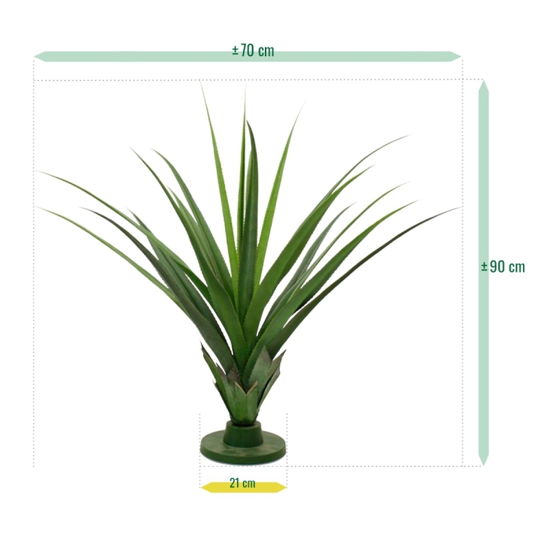 Pianta artificiale di ananas 90 cm - resistente ai raggi UV