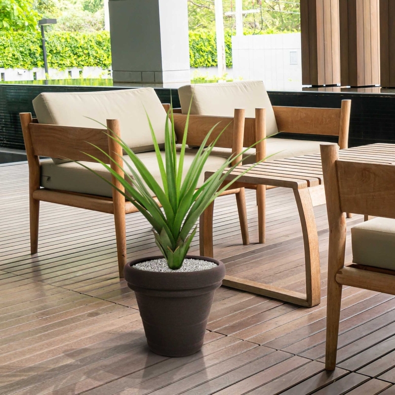 Pianta artificiale di ananas 90 cm - resistente ai raggi UV