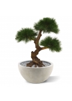 Pinus bonsai artificiale 3 bulbi 60cm - resistente ai raggi UV