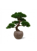 Pinus Bonsai x5 deluxe pianta artificiale su base 80 cm