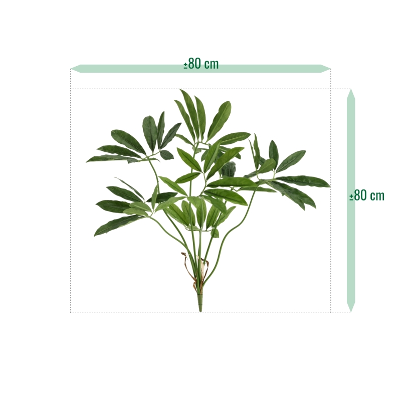 Philodendron Fun Bun Artificiale 80cm Deluxe