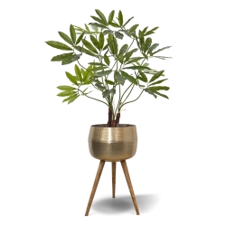 Pianta artificiale Philodendron Fun Bun Deluxe da 100cm