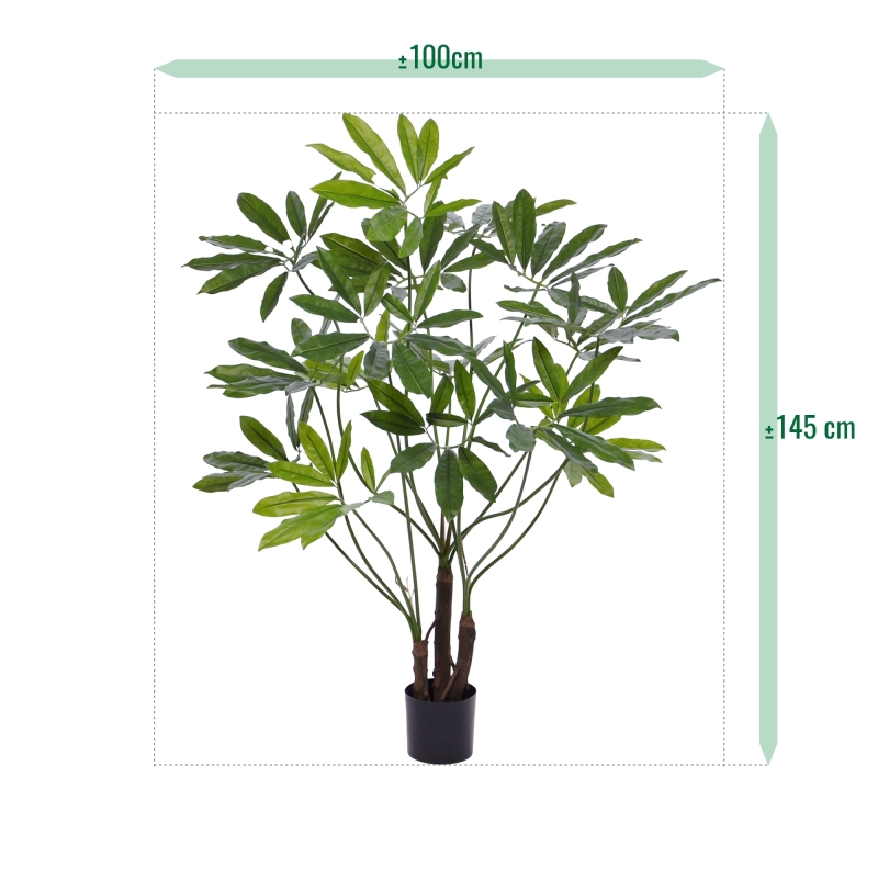 Philodendron Fun Bun Pianta Artificiale 145cm