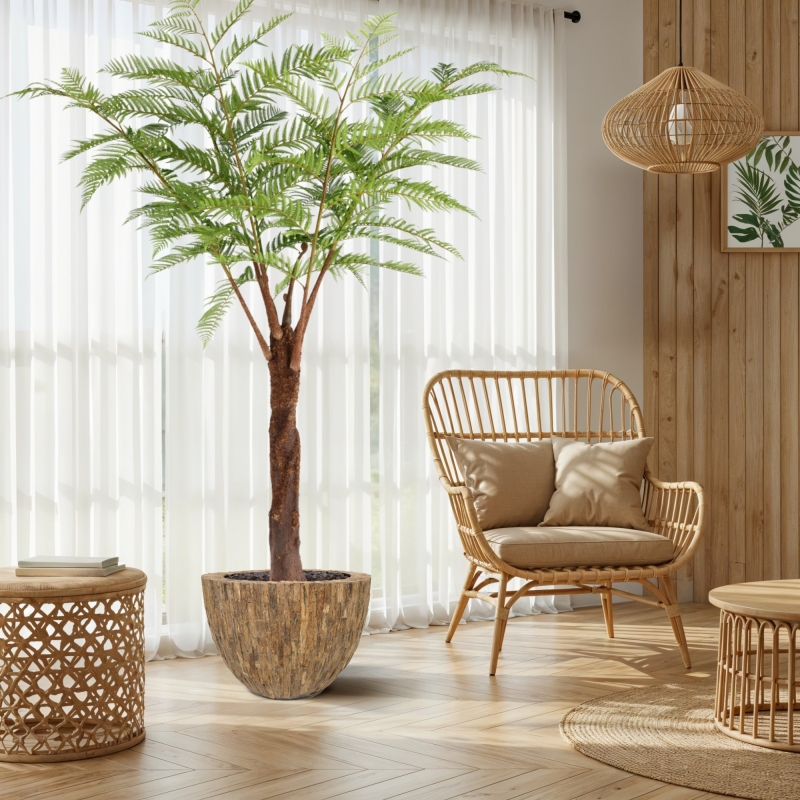 Palma artificiale Woodwardia Deluxe 220 cm
