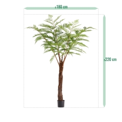 Palma artificiale Woodwardia Deluxe 220 cm