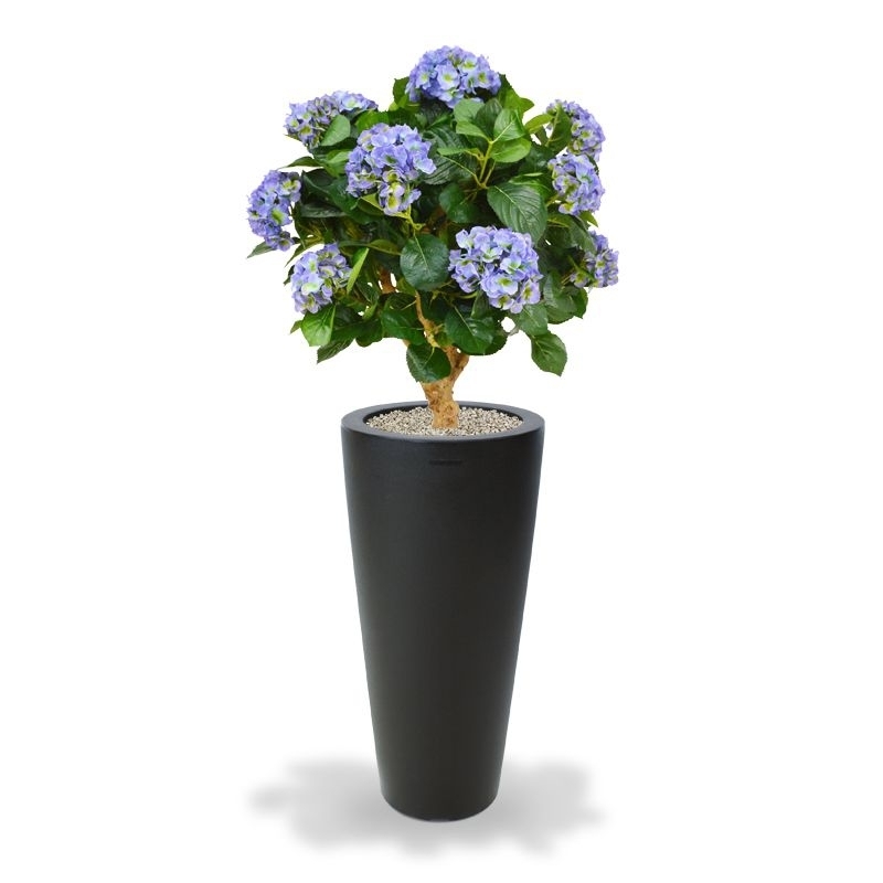 Ortensia Deluxe su tronco 90 cm blu