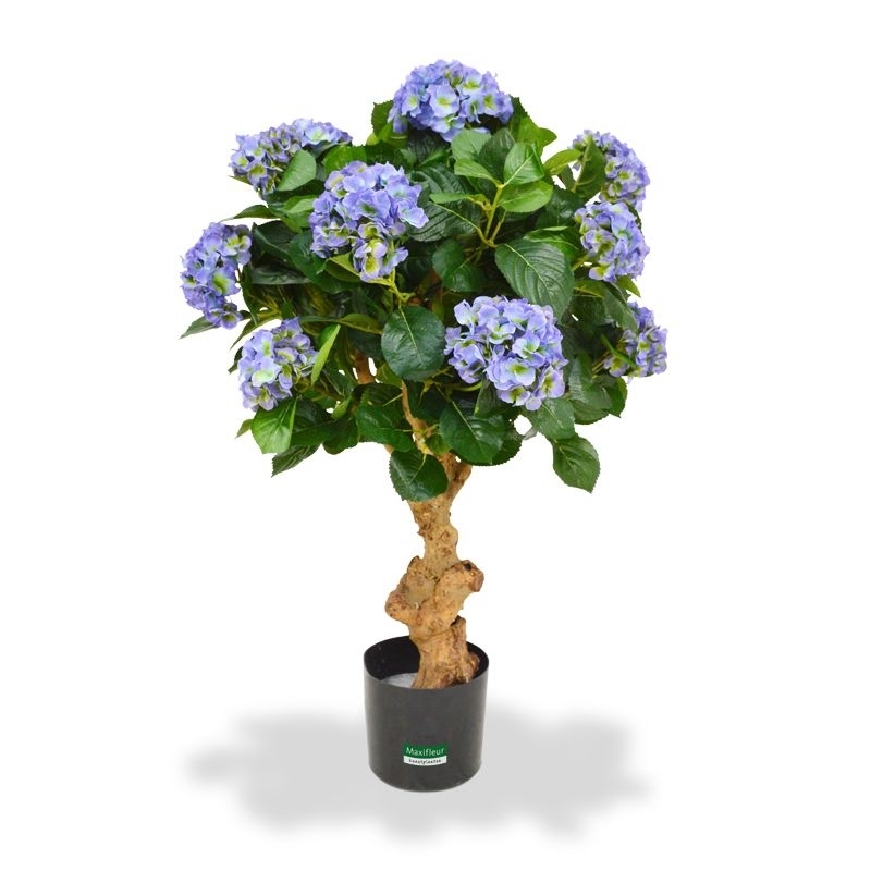 Ortensia Deluxe su tronco 90 cm blu